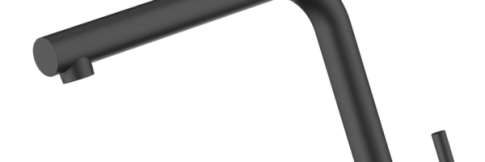 Смеситель для кухни Omoikiri Nakagawa P BL черный