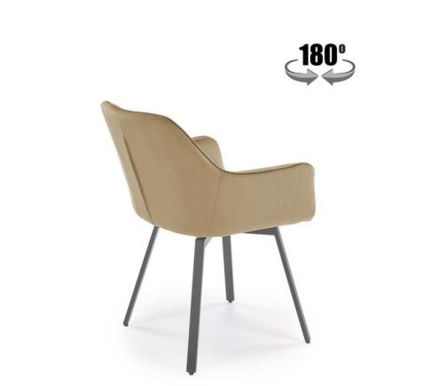 Стул HALMAR K588 бежевый/черный