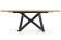 Стол обеденный HALMAR CAPITAL дуб золотой/черный 180-240/90