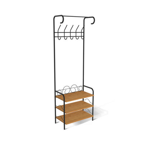 Вешалка Sheffilton M-306 артикул В1-54 черный муар/бук (+)