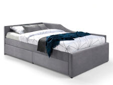 Кровать SIGNAL ELIOT Velvet tap. 142 серый, 120/200