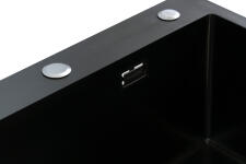 Кухонная мойка из нержавейки BLANTEK LS-5848STB Stone texture black