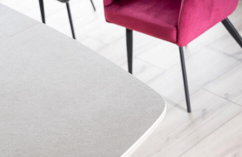 Стол обеденный SIGNAL ARMANI Ceramic серый мат 160-220/90