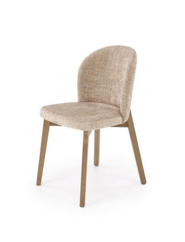 Стул HALMAR BASSO бежевый/орех светлый