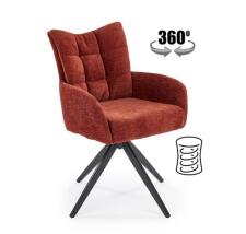 Стул HALMAR K540 корица/черный, поворотный