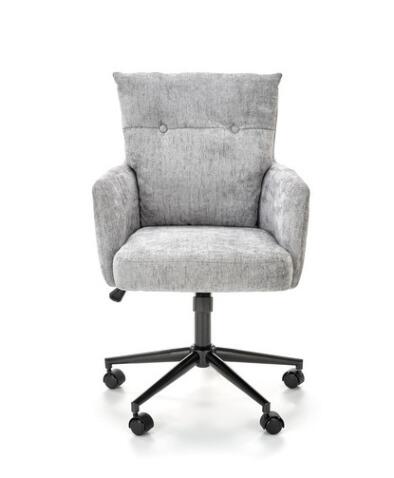 Кресло компьютерное HALMAR FLORES светло-серый/черный