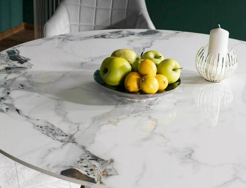 Стол обеденный SIGNAL MURANO белый/хром 90