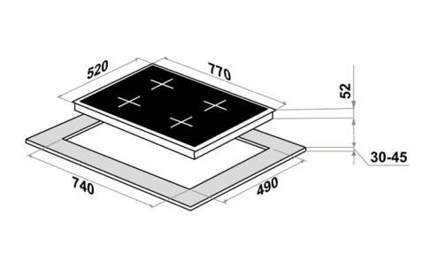 Поверхность электрическая MAUNFELD CVCE774SMTBK