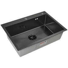 Мойка ARFEKA ECO AR 700*500 BLACK PVD NANO DECOR