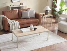 Стол журнальный SIGNAL FROST L1 дуб альпийский/белый 120/60/48