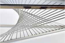 Стол журнальный HALMAR INFINITY дымчатый/хром, 120/60/45