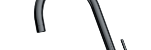 Смеситель для кухни Omoikiri Shinagawa Slim GM вороненая сталь