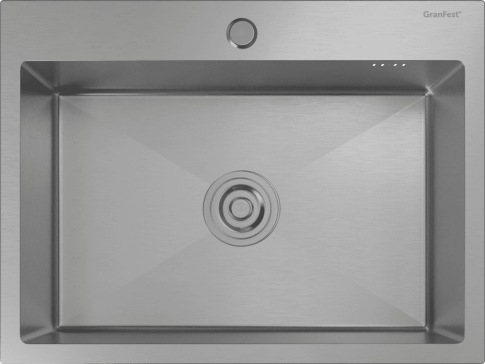 Кухонная мойка из нержавеющей стали GRANFEST METAL 6045 нержавеющая сталь