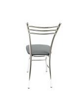 Стул ВВР Трио серый/хром, экокожа