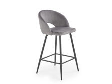 Стул барный HALMAR H96 серый/черный