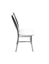 Стул ВВР Марсель белый крокодил/хром, экокожа