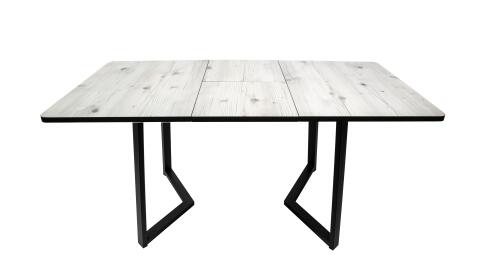 Стол ВВР Миллер Бискайская сосна/черный №5, пластик 120-160/80