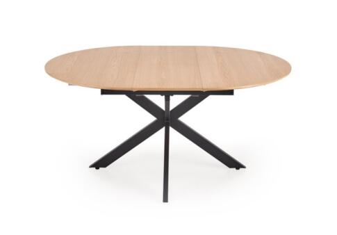 Стол обеденный HALMAR ACORD натуральный/черный 120-200/120