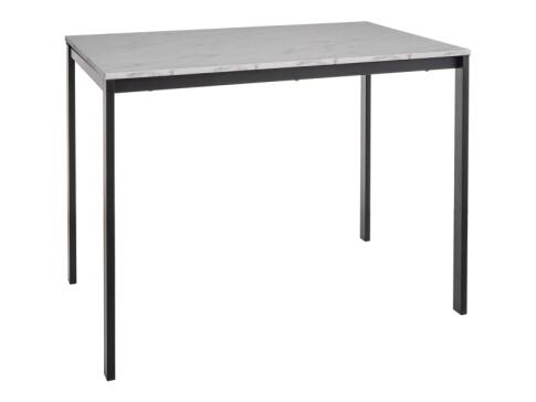 Стол обеденный SIGNAL MARIO эффект белого мрамора/черный 100/60 Стол обеденный SIGNAL MARIO эффект белого мрамора/черный 100/60