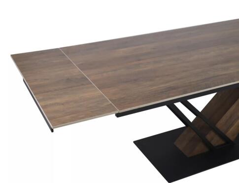 Стол обеденный SIGNAL GENESIS Legno эффект дерева/дуб/черный 160-220/90