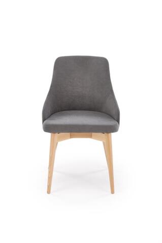 Стул HALMAR MALAGA Mavel 14/Stelar 92 серый/бук