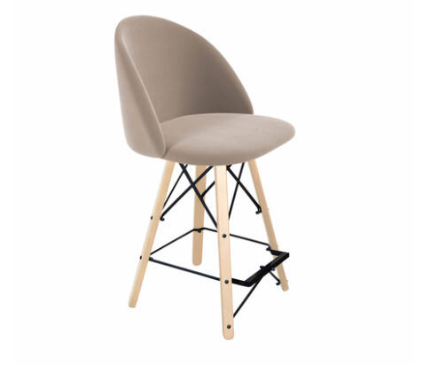 Стул полубарный Sheffilton SHT-ST35/S80-1 латте/прозрачный лак/черный Стул полубарный Sheffilton SHT-ST35/S80-1 латте/прозрачный лак/черный