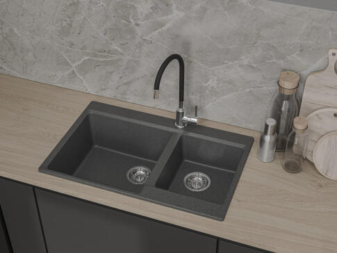 Кухонная мойка GRANFEST LEVEL LV-780K графит