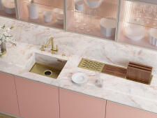 Кухонная мойка из нержавейки Omoikiri Kasen 54-16-INT-LG светлое золото