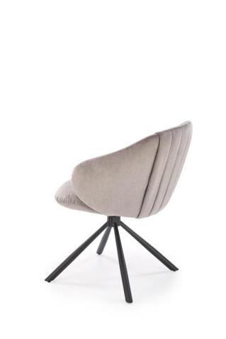 Стул HALMAR K533 серый/черный, поворотный