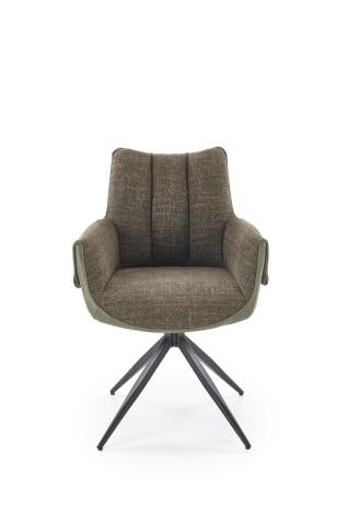 Стул HALMAR K579 зеленый/черный, поворотный