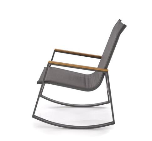 Кресло-качалка HALMAR ZLATAN темно-серый/светло-серый