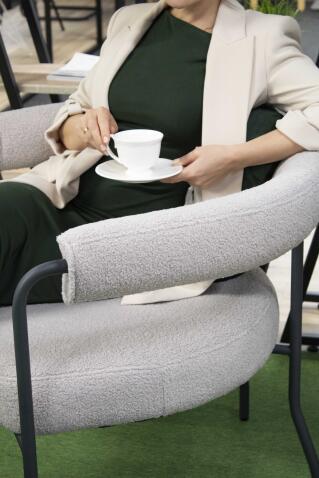 Кресло Sheffilton SHT-AMS120 светло-серый/антрацит