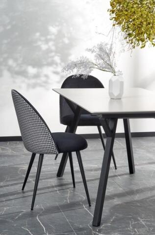 Стул HALMAR K478 черный/белый