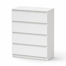 Комод NN Мебель (МС Денвер К) Белый, 4 ящ. SAFE