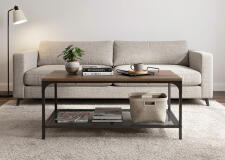 Стол журнальный SIGNAL LEX L дуб/черный, 90/45