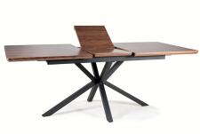 Стол обеденный SIGNAL LOGAN орех/черный 160-200/90