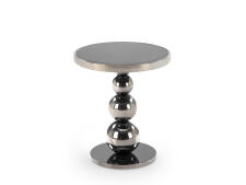 Стол журнальный HALMAR CARLA черный/серебряный