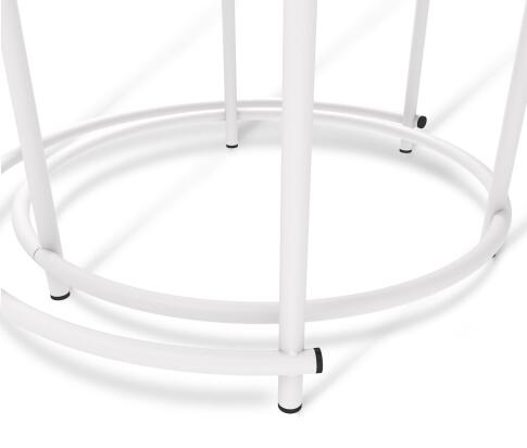 Стол журнальный Sheffilton SHT-CT7 артикул СЖ-86 камень пьетра черный/белый муар