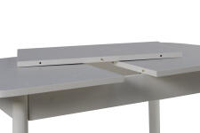 Стол ВВР Раздвижной пластиковый Будда/Прямое белый, 110-150/70