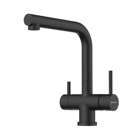 Смеситель для кухни Omoikiri Takamatsu S BL черный