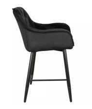 Стул барный SIGNAL CHERRY H-2 Velvet Bluvel 19 черный/черный мат