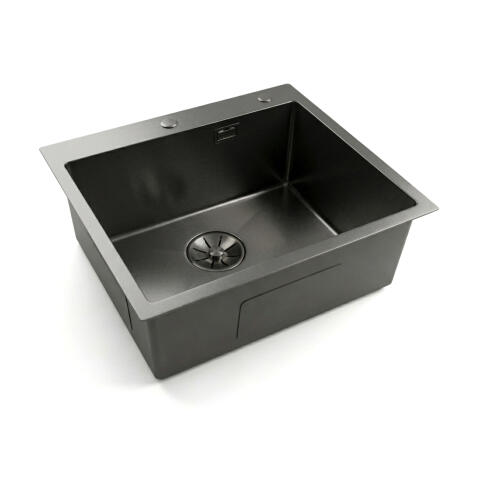 Кухонная мойка из нержавейки BLANTEK VS-5650B Nano black