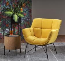 Кресло HALMAR BELTON желтый/черный Кресло HALMAR BELTON желтый/черный