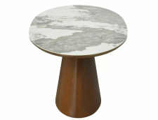 Стол обеденный SIGNAL MAROCCO Ceramic белый Pandoro/орех 160-200/90