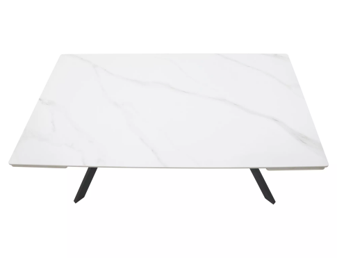 Стол обеденный SIGNAL IMPERIA белый/черный 180-240/90