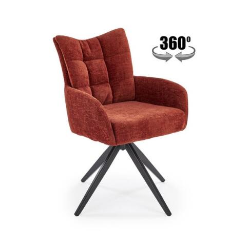 Стул HALMAR K540 корица/черный, поворотный