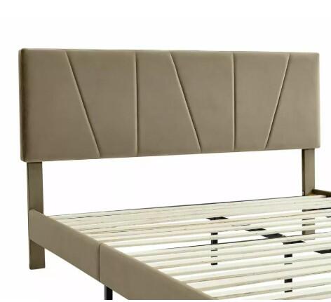 Кровать SIGNAL SAVANA Velvet Bluvel 28 бежевый, 120/200