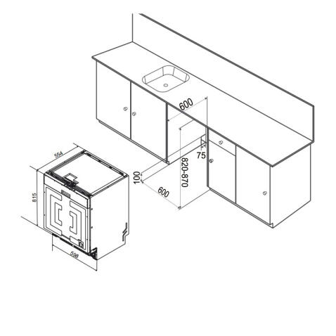 Посудомоечная машина встраиваемая WEISSGAUFF BDW 6038 D Inverter Autoopen