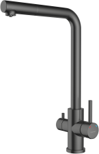 Смеситель для кухни GRANFEST QUARZ Z-5421  PVD графит