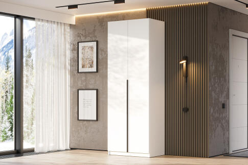 Шкаф NN Мебель ШК 5 (800) Серия 2 Белый текстурный